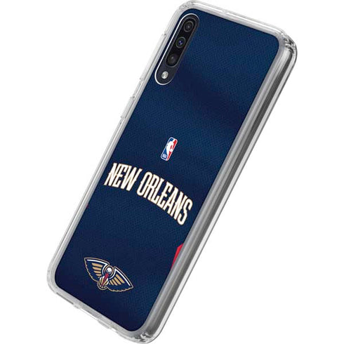 NBA New Orleans Pelicans Jersey Galaxy A50 Clear Case